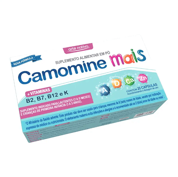 Camomine Mais Suplemento Alimentar com 20 Cápsulas