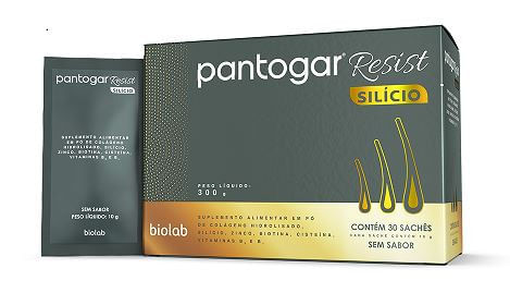 Pantogar Resist Silício com 30 Sachês