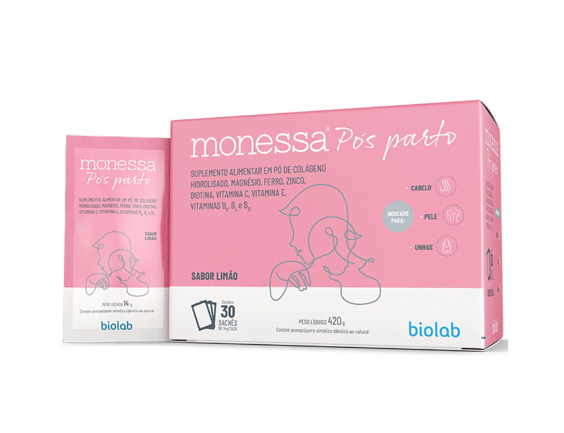Monessa Pós Parto Suplemento Alimentar 30 Sachês