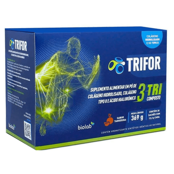 Trifor Colágeno Biolab com 30 Sachês