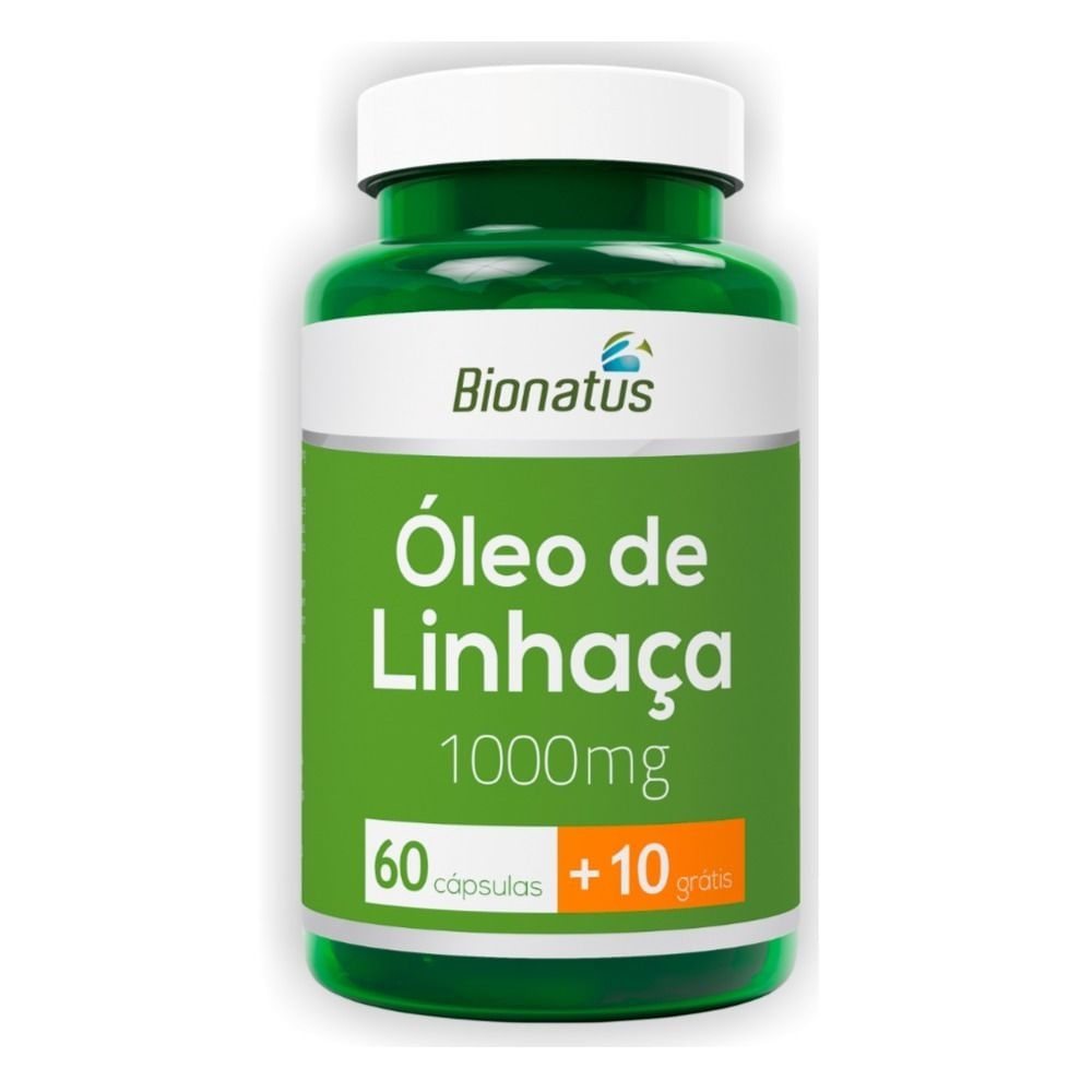 Óleo de Linhaça 1000mg com 60 + 10 Cápsulas