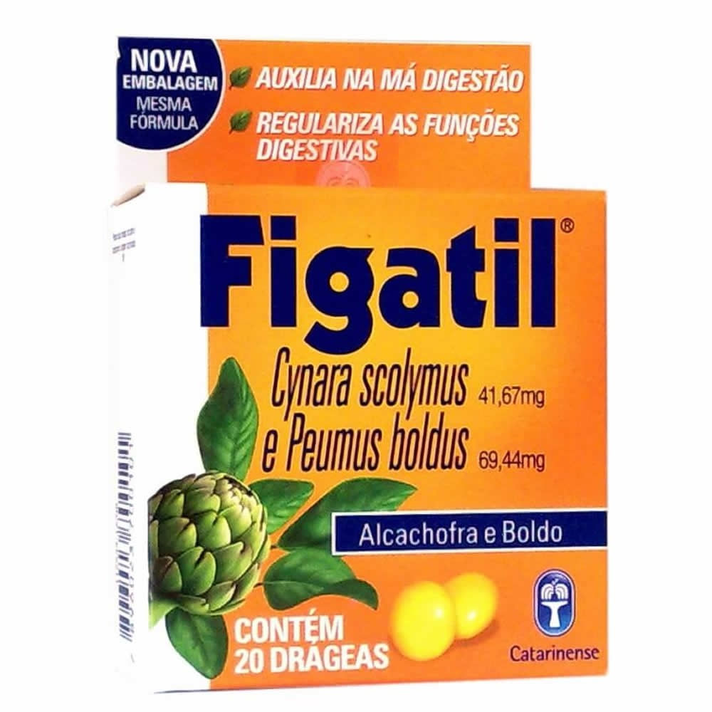 Figatil Fitoterápico com 20 Drágeas