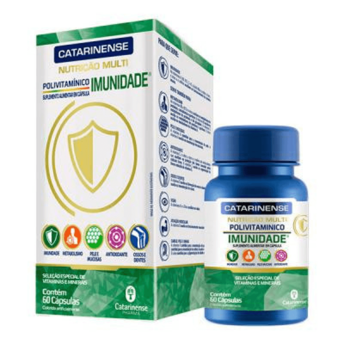 Polivitamínico Multi Imunidade Catarinense 60 Cápsulas