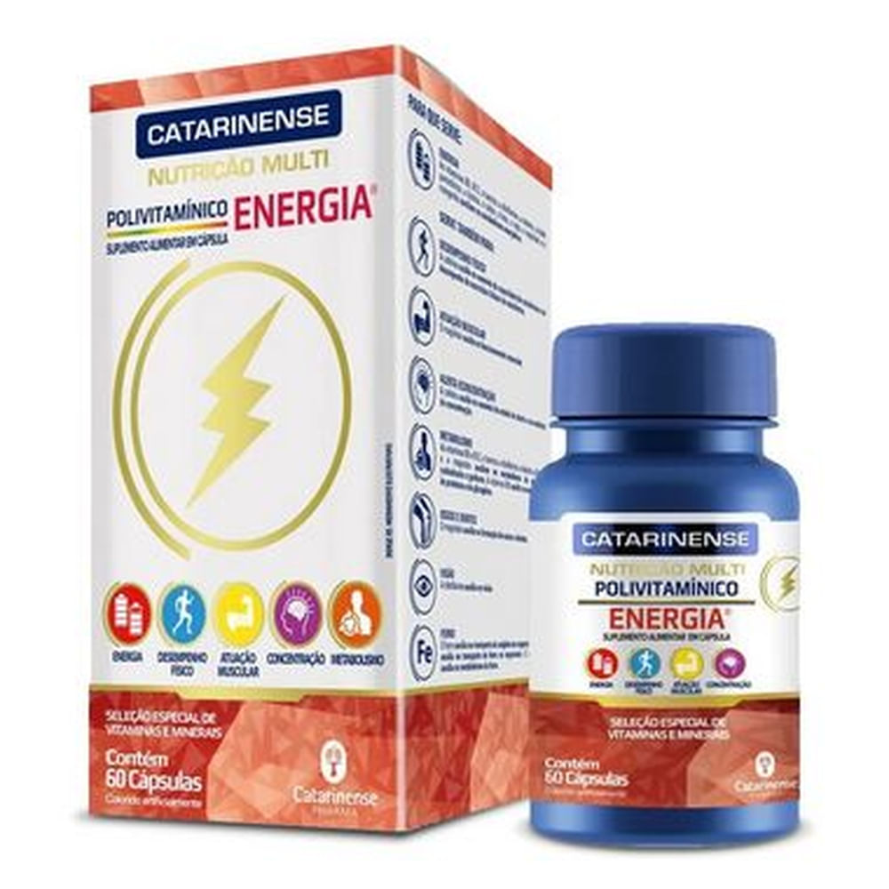 Polivitamínico Multi Energia Catarinense 60 Cápsulas
