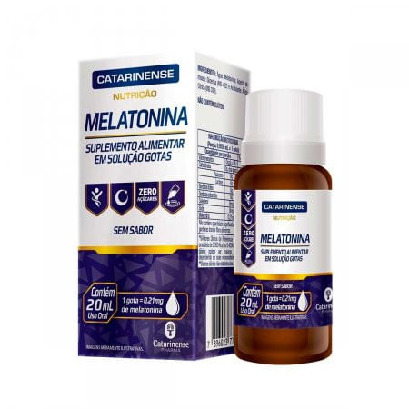 Melatonina em Gotas Sem Sabor Catarinense 20ml