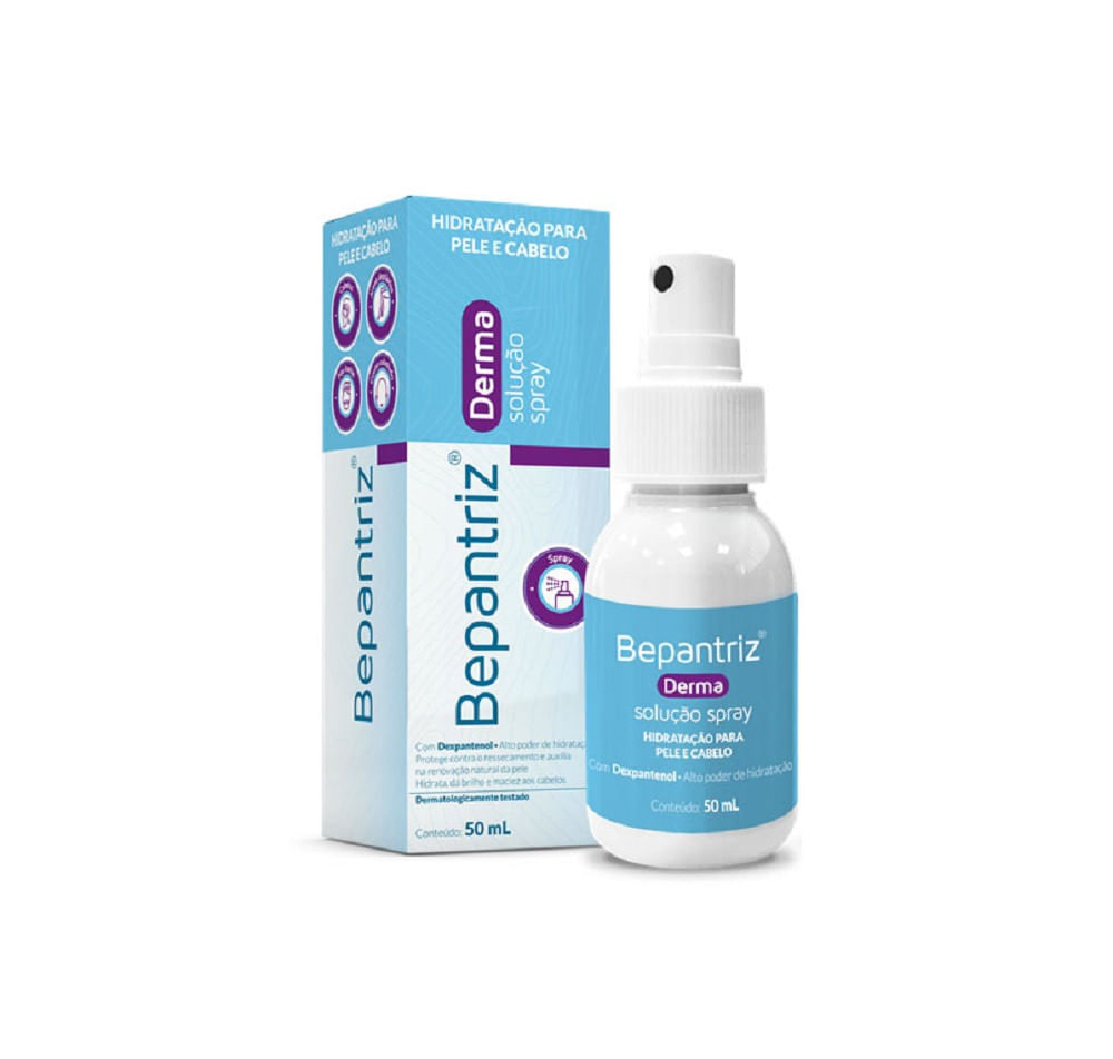 Bepantriz Derma Pele e Cabelo Solução Spray com 50ml