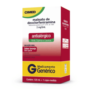 Maleato de Dexclorfeniramina + Betametasona Cimed Xarope 120ml