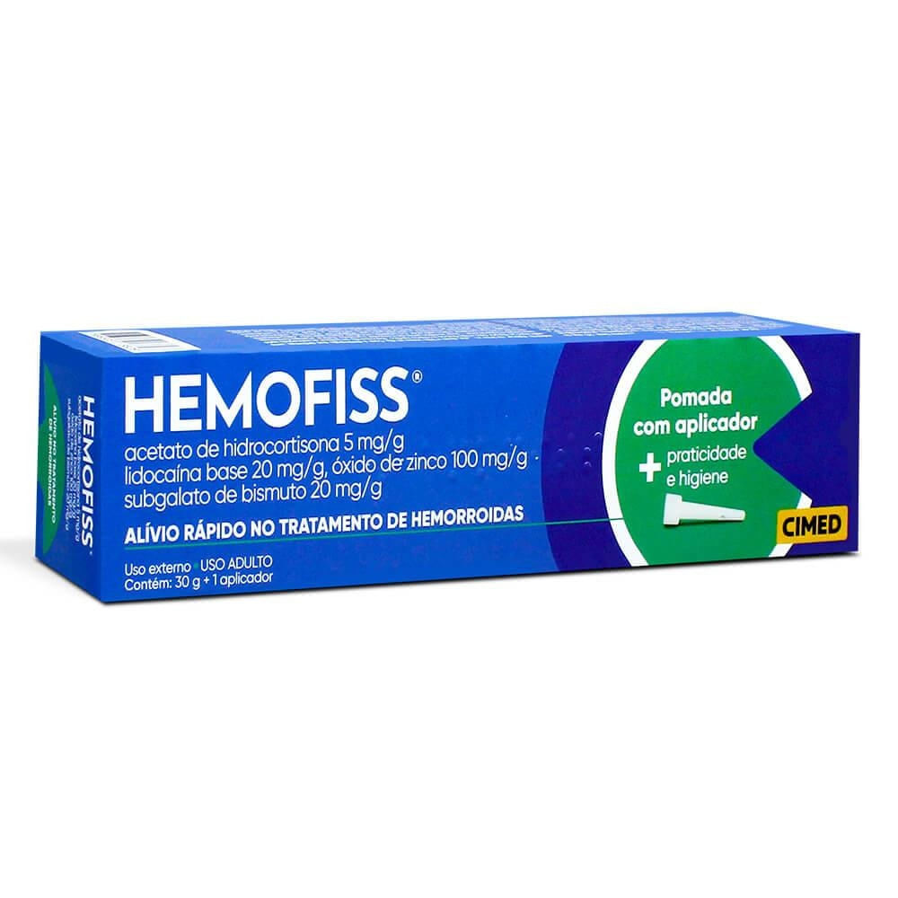 Pomada para Hemorróidas Hemofiss Cimed 30g com 10 Aplicadores