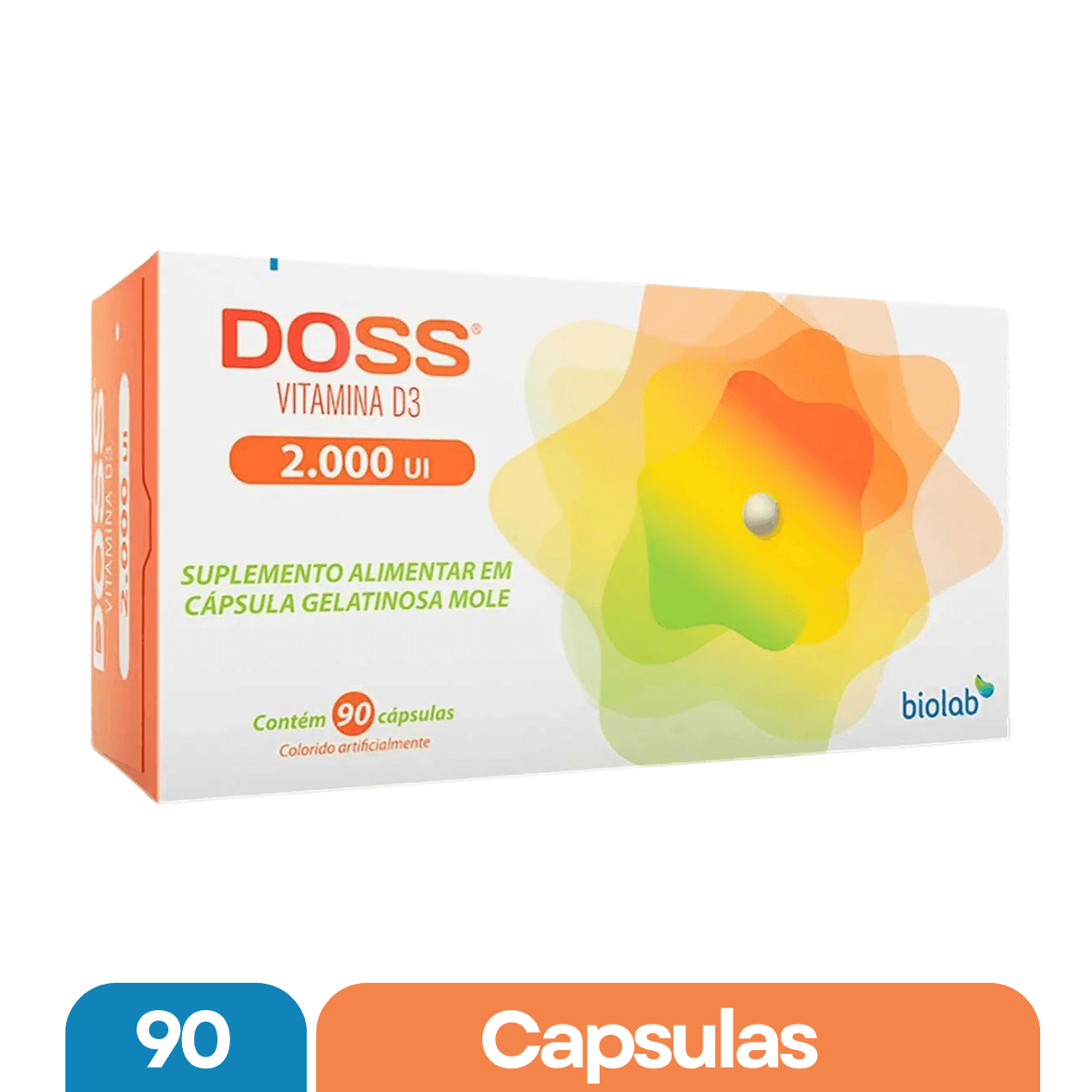 Doss 2.000UI Vitamina D3 90 cápsulas