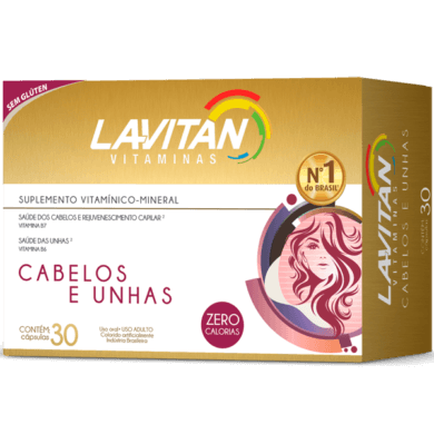 Lavitan Hair com 30 Cápsulas