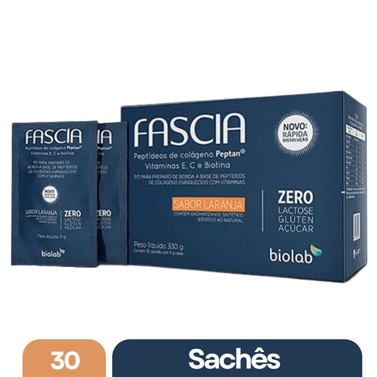 Fascia Laranja 30 Sachês