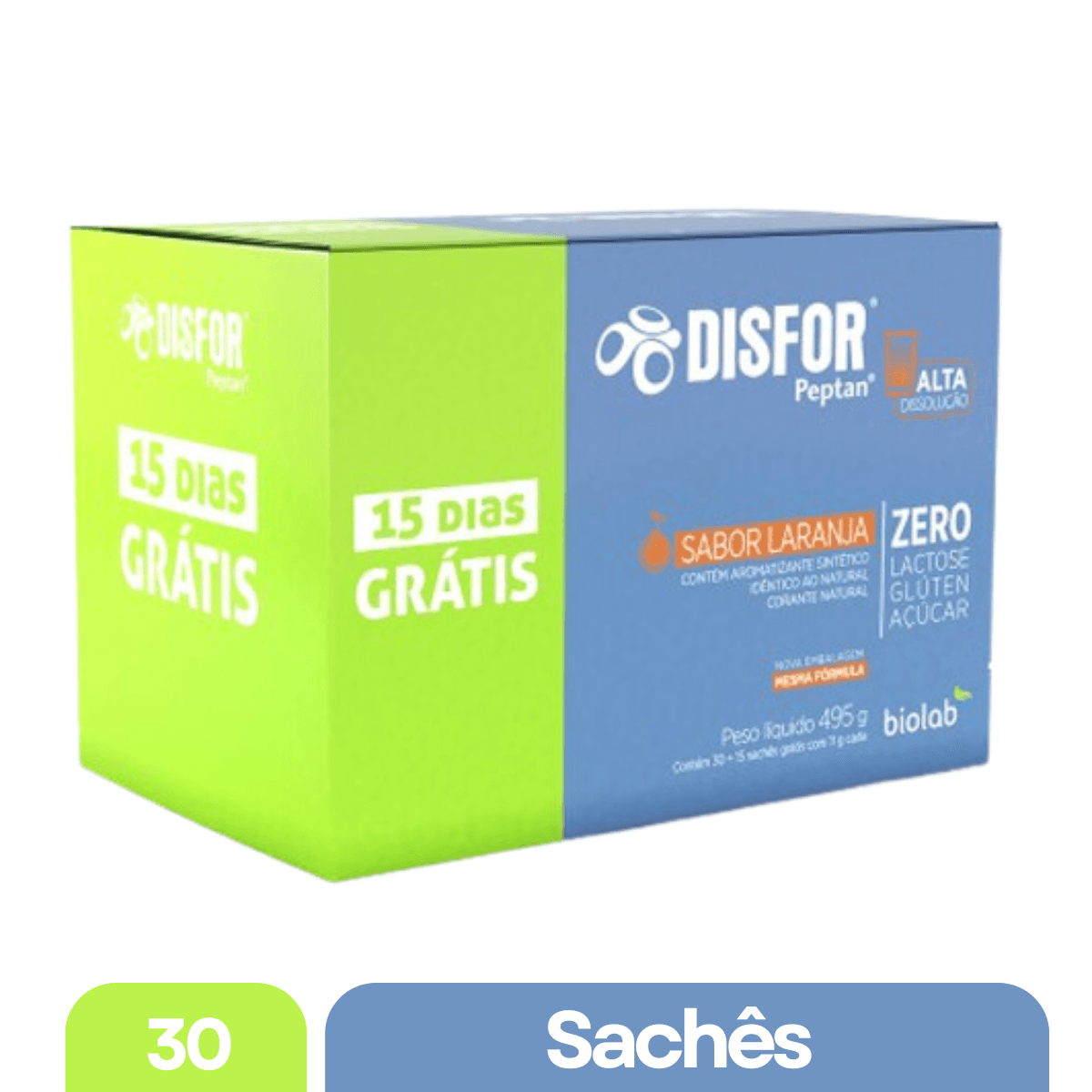Disfor Laranja com 30 Sachês + 15 Sachês Grátis