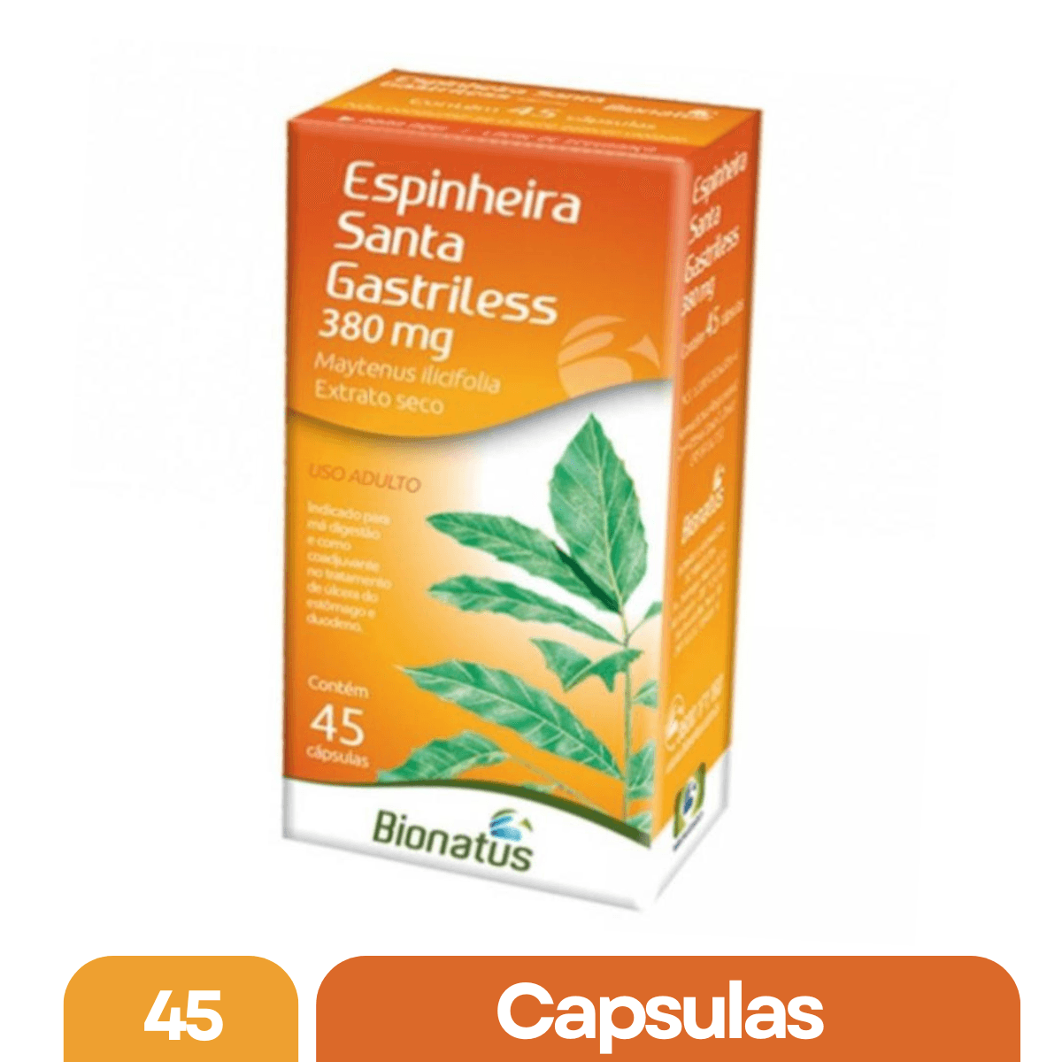 Espinheira Santa Gastriless 380mg com 45 Cápsulas