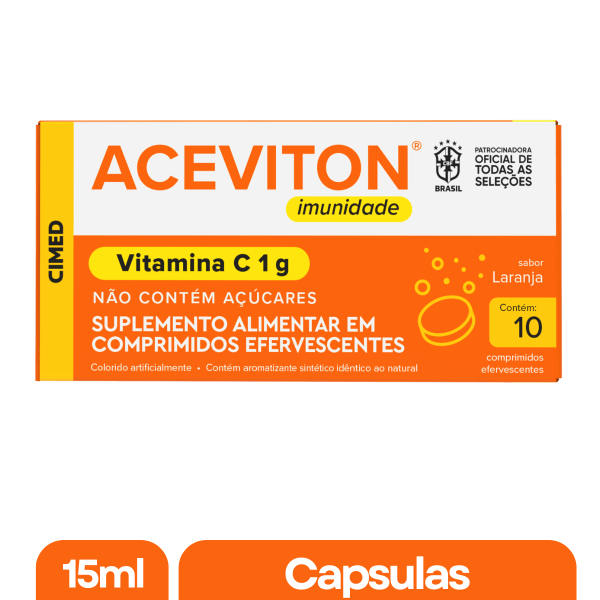 Aceviton Imunidade Vitamina C 1g 10 Comprimidos Efervescentes