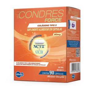 Condres Force Colágeno Tipo II com 90 Cápsulas
