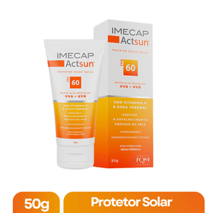 Protetor Solar Facial Imecap Actsun FPS 60 Sem Cor 50g