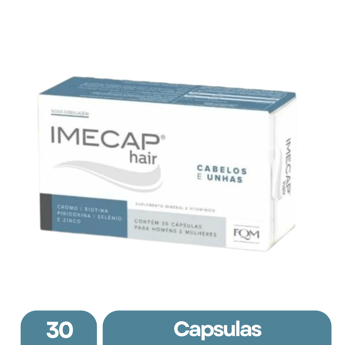 Imecap Hair Suplemento Mineral e Vitamínico 30 Cápsulas