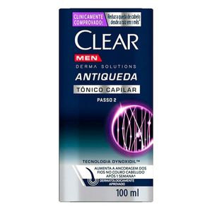 Tônico Capilar Clear Men Derma Solutions Antiqueda 100ml