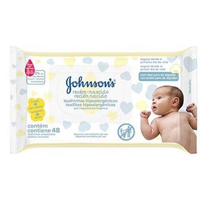 Lenço Umedecido Johnson's Baby Recém Nascido 48 unidades