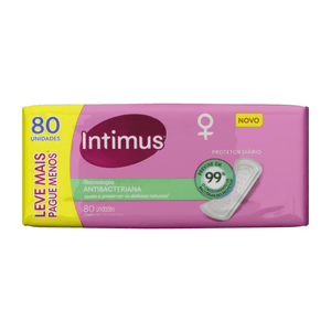 Protetor Diário Intimus Antibacteriana 80 Unidades