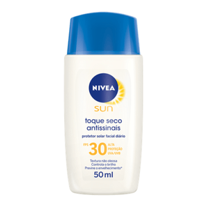 Protetor Solar Facial Nivea FPS 30 Toque Seco Antissinais 50ml