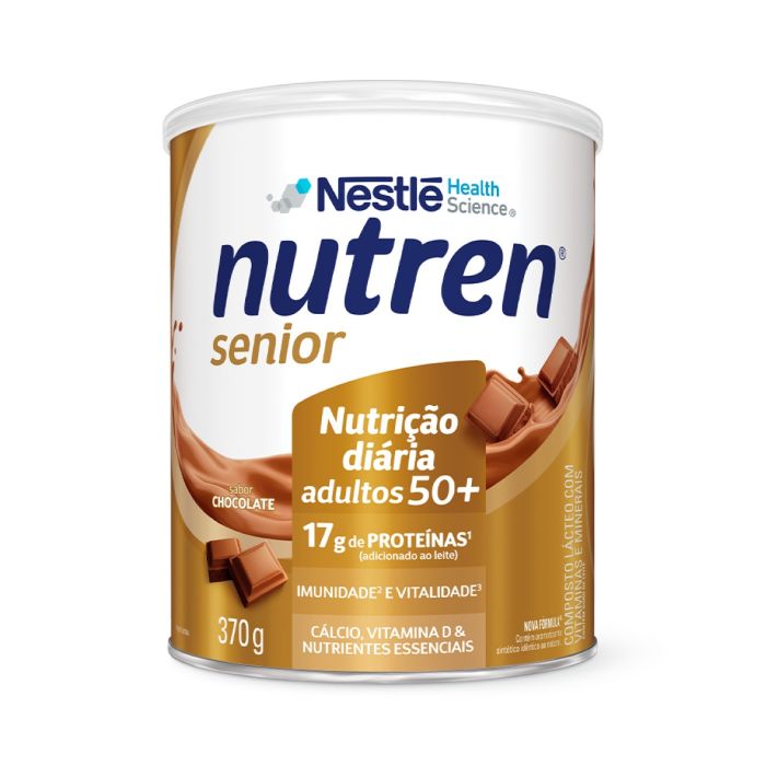 Nutren Sênior Sabor Chocolate Nestlé Lata 370g