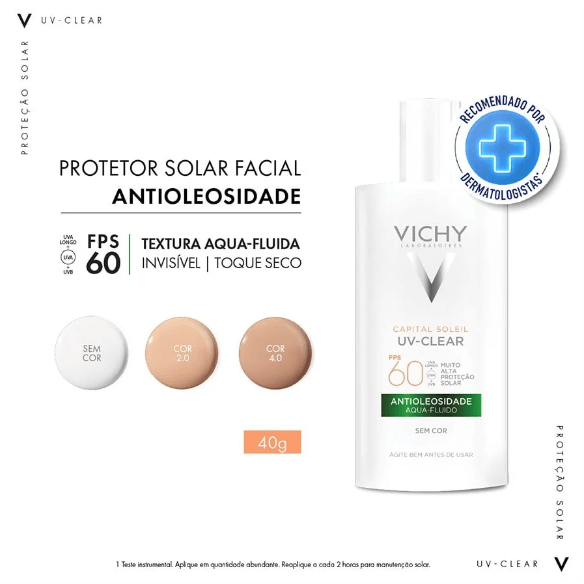 Protetor-Solar-Cap-Soleil-UV-Clear-FPS60-Antioleosidade-40g