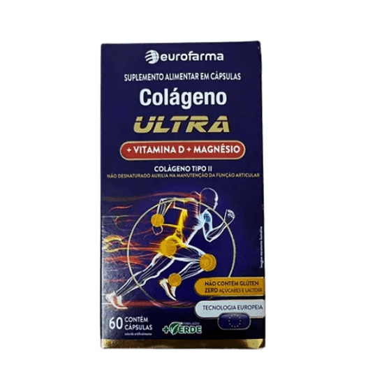 Colágeno Ultra Suplemento Alimentar Eurofarma 60 Cápsulas