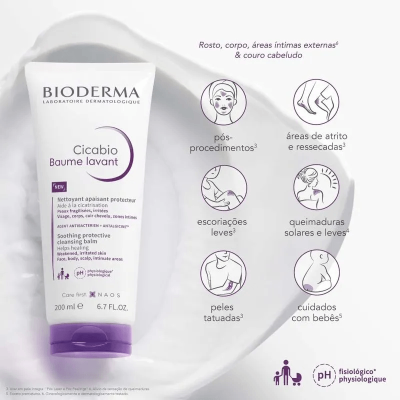 Cicabio-Baume-Lavant-Balsamo-de-Limpeza-Bioderma-200ml
