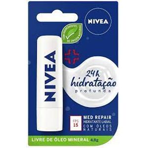 Hidratante labial Nivea fps 15 Med Repair 4,8g