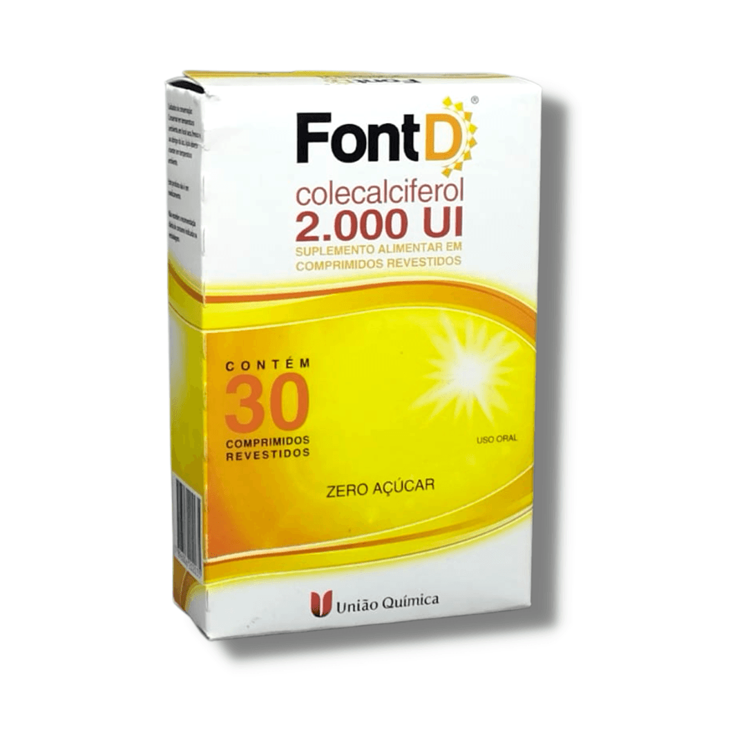 Font D 2.000ui Suplemento Alimentar Vitamina D3 30 Comprimidos