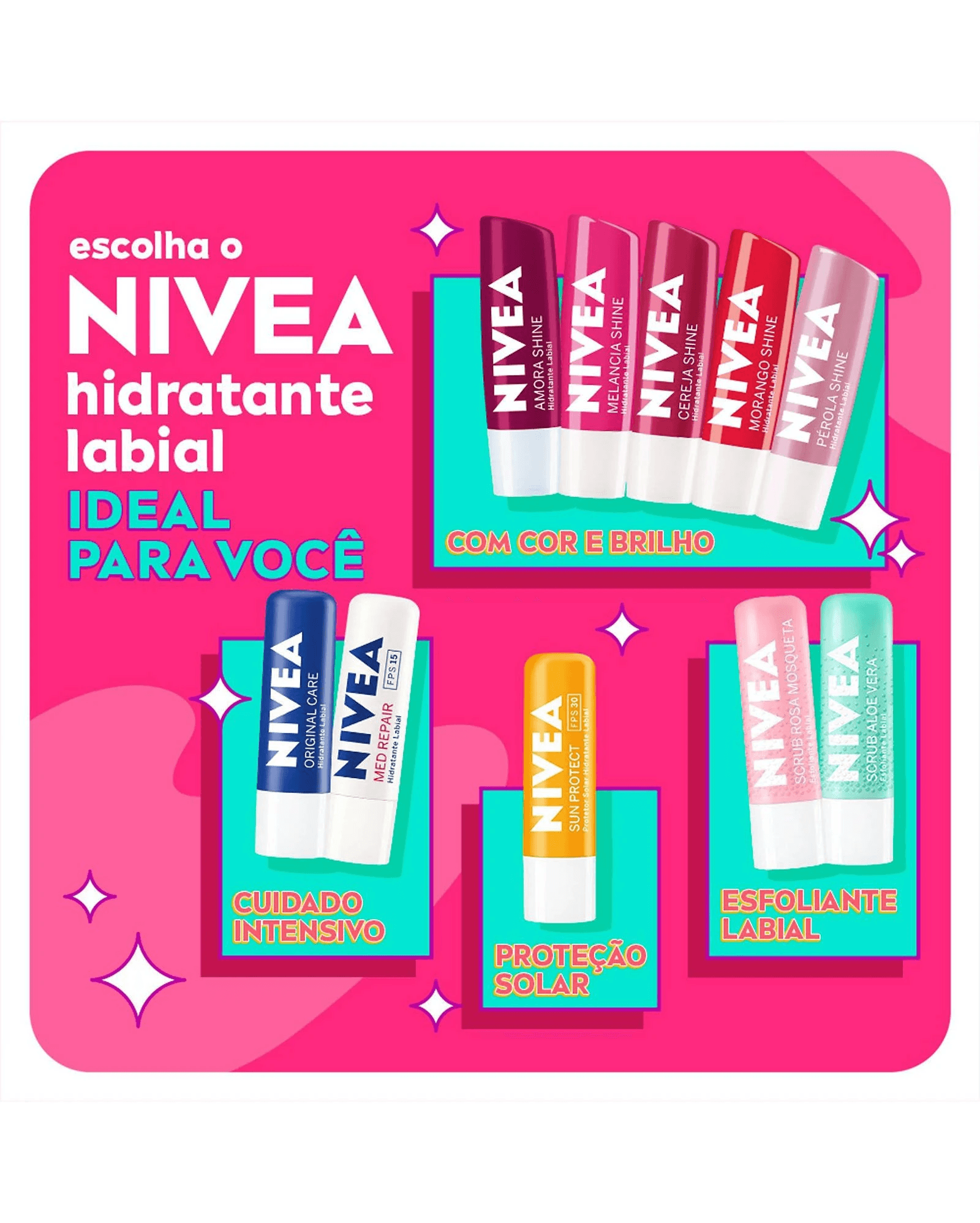 Protetor Labial Nivea Melancia 4,8g