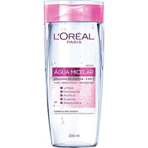 Água Micelar Solução de Limpeza 5 em 1 Loreal Paris 200ml
