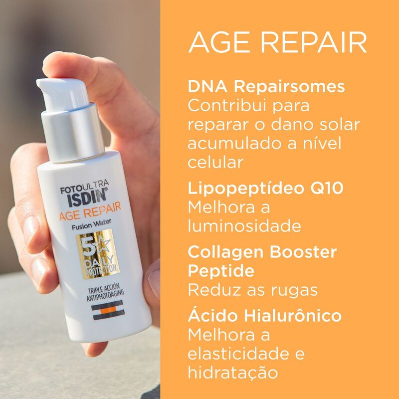 Protetor-Solar-Facial-Isdin-Age-Repair-FPS-50-Fusion-Water-50ml