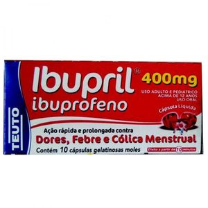 Ibupril 400mg com 8 Cápsulas