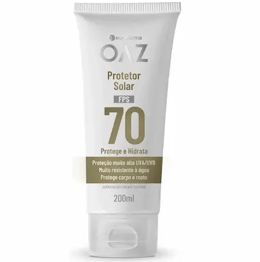 Protetor Solar FPS 70 Eurofarma OAZ Creme 200ml