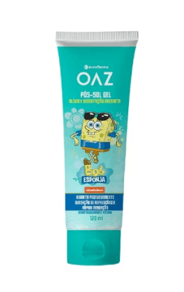 Pós-Sol em Gel OAZ Bob Esponja 120ml
