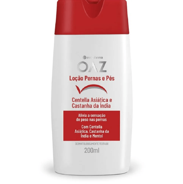 Creme Para Pernas e Pés OAZ 200ml