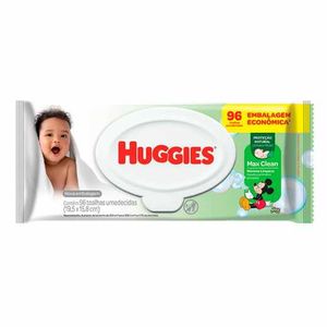 Lenços Umedecidos Huggies Max Clean 96 Unidades