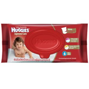 Toalhas Umedecidas Huggies Supreme Care 48 Unidades