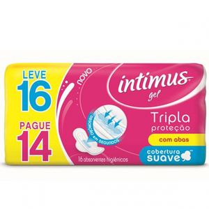 Intimus Gel Suave com Abas Leve 16 e Pague 14 unidades