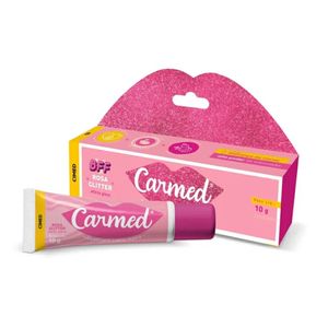 Carmed Hidratante Labial Diário BFF Rosa Glitter Cimed 10g