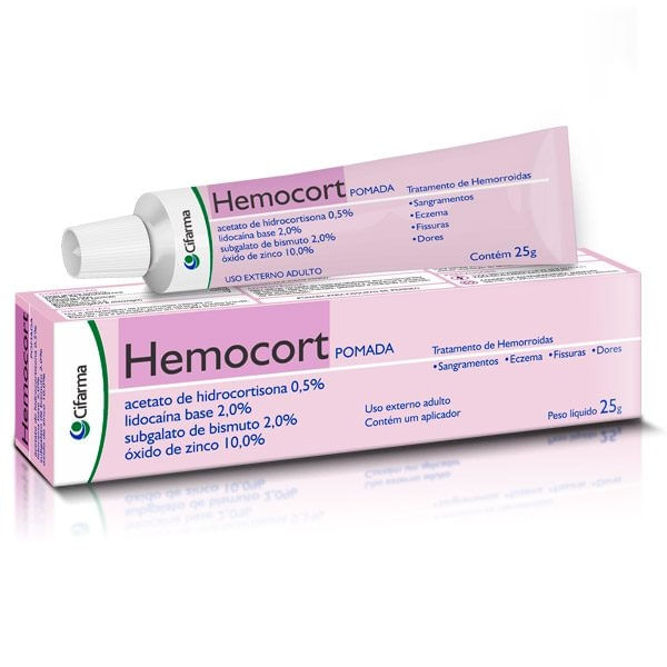 Hemocort Pomada Tratamento de Hemorroidas 25g