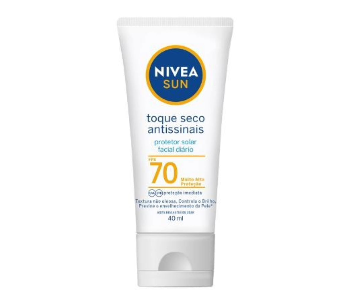 Protetor Solar Facial Nivea Sun FPS 70 Antissinais 40ml