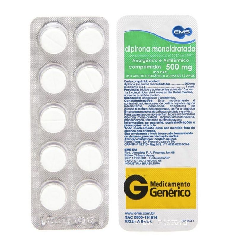 Dipirona-Monoidratada-500mg-EMS-com-10-Comprimidos