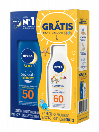 Kit Sun FPS 50 Protect&Hidrata + Sensitive Kids FPS 60 100ml