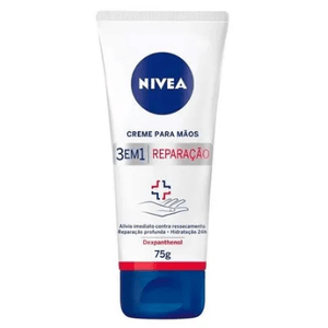 Creme para Mãos Nivea 3 em 1 Reparação com Dexpanthenol 75ml