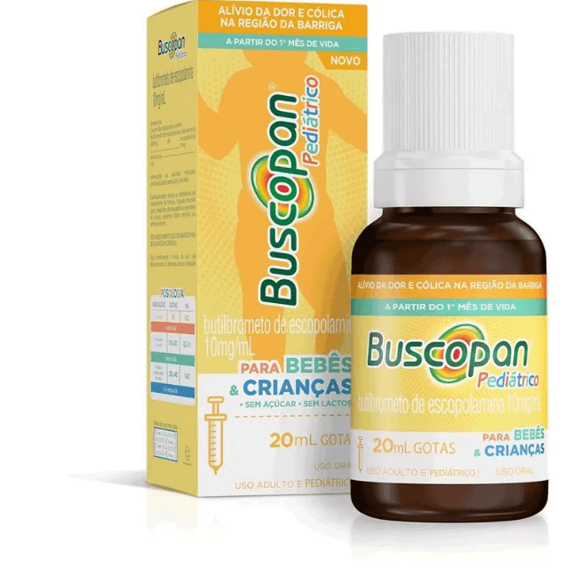 Buscopan Pediátrico Butilbrometo Escopolamina 10mg/ml 20ml