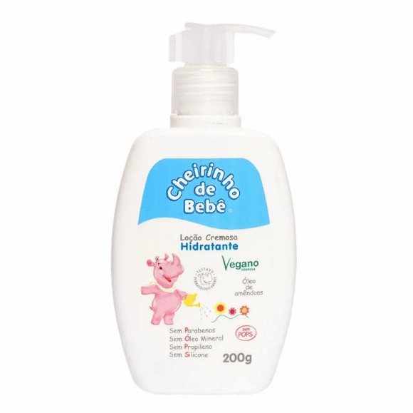 Loção Cremosa Hidratante Cheirinho de Bebê Azul 200g
