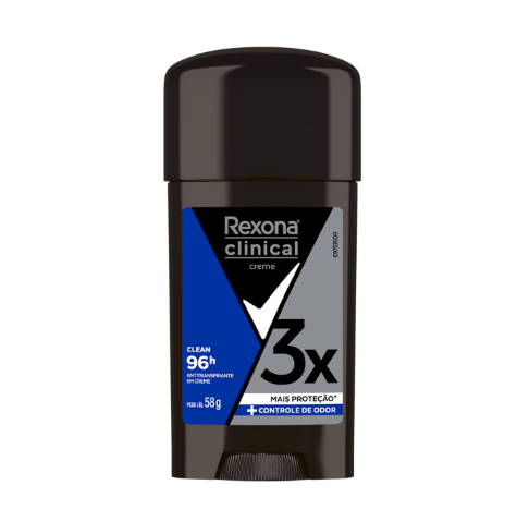 Rexona Stick Creme Men Clinical Clean Masculino 96h 58g